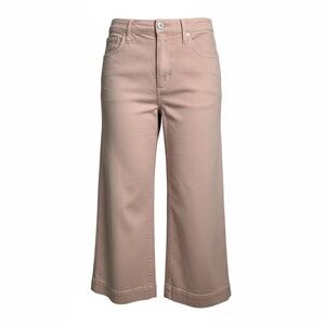 Madewell Wide-Leg Cropped Jeans in Dusty Blush